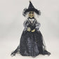 Spooky Witch Tree Topper Figurine Crystal Ball Halloween 17"x6" Table Top Decor