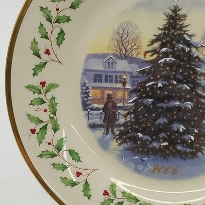 Lenox 2006 Annual Collector Christmas Plate 16th Series Numbered Christmas Tree
