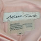 Allison Smith Pink Trench Coat with Pleats Buckle Sleeves And slash pockets Sz 8