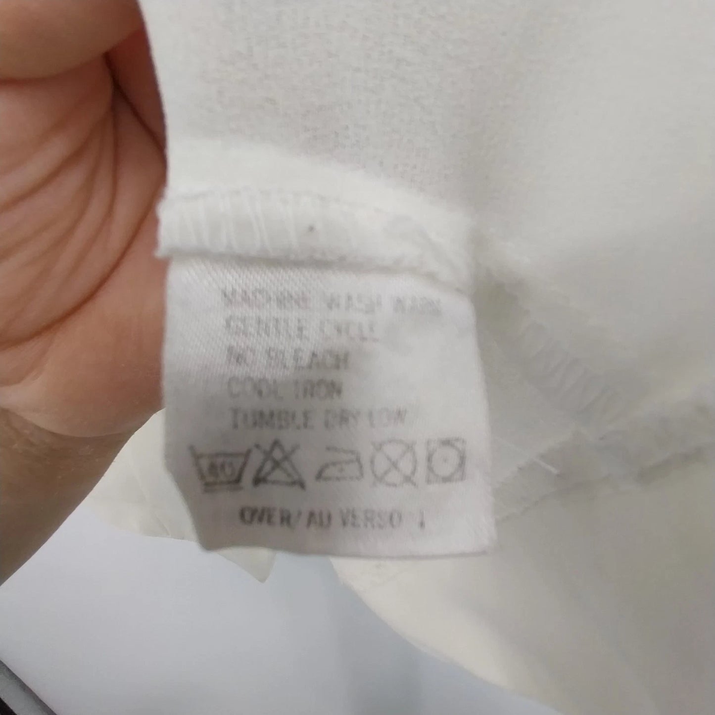 Liz Claiborne White Sheer Button Front Blouse Women's Small Short Sleeve Top