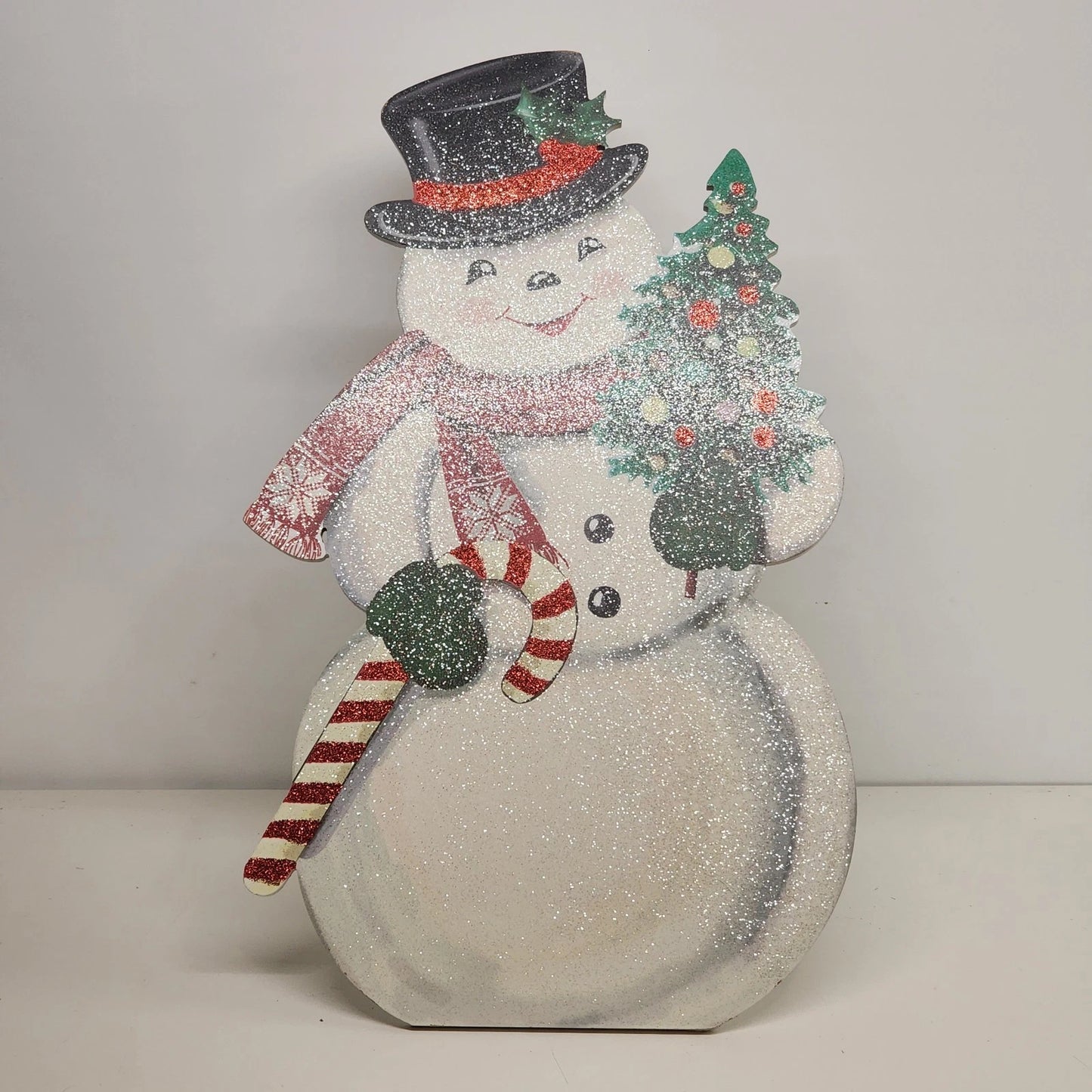 Hobby Lobby 30 Inch Wooden Snowman Christmas Decor Easel Back