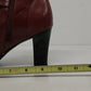 Studio Works Millie Red Leather Ankle Boots Womens 8M Slouchy