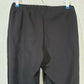 Women Chef Capri Small Black Knit Pull On Fame Fabrics Elastic Waist 28"W x 22"I