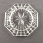 Waterford Crystal Glass Dish with Lid Octagon Shaped 5" Ireland Felt Pads Vtg