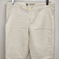 Mossimo White Stretch Denim Jeans Women's 10 Zipper Taper Leg Convertible Chic