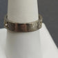 Silver Tone Chevron Rhinestone Filigree Ring Milgrain Openwork Women's Size 8.5