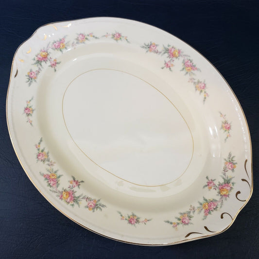 Homer Laughlin Classic Vintage Georgian Countess 16" Oval Serving Platter M50N5