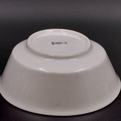 Noritake Cumberland Oval Vegetable Bowl 9.75" White Flowers Platinum Trim Japan