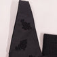 Lynne Jerome Black Beaded Silk Saddle Bag Unique Double Loop Handle Vintage