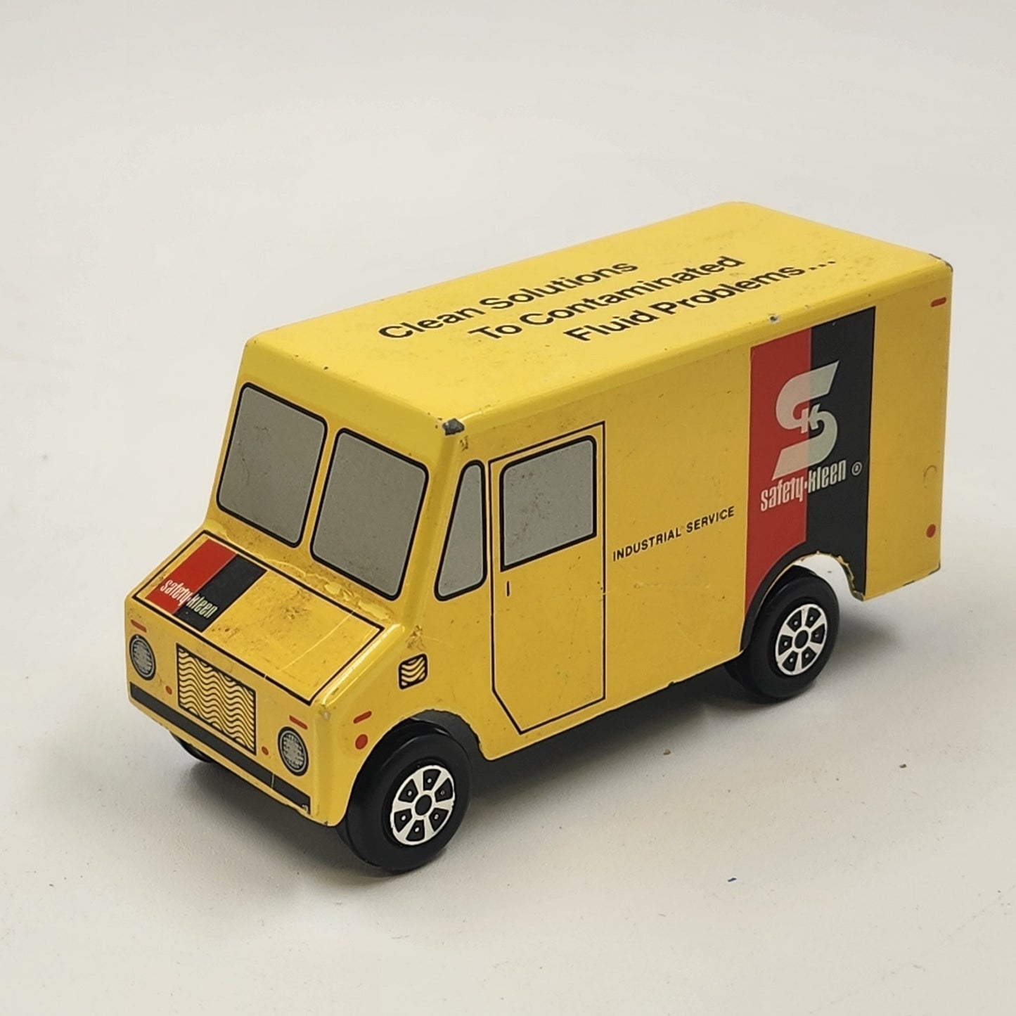 Ralstoy 22 SAFETY-KLEEN Yellow Diecast Metal Box Toy Car Delivery Van Truck USA