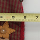 Tender Heart Treasures Moose Plaid Applique Christmas Stocking 18" Vtg 1999