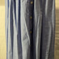 Susan Bristol Long Denim Button Skirt Size 4 Stretch Waist Pleated with Scarf