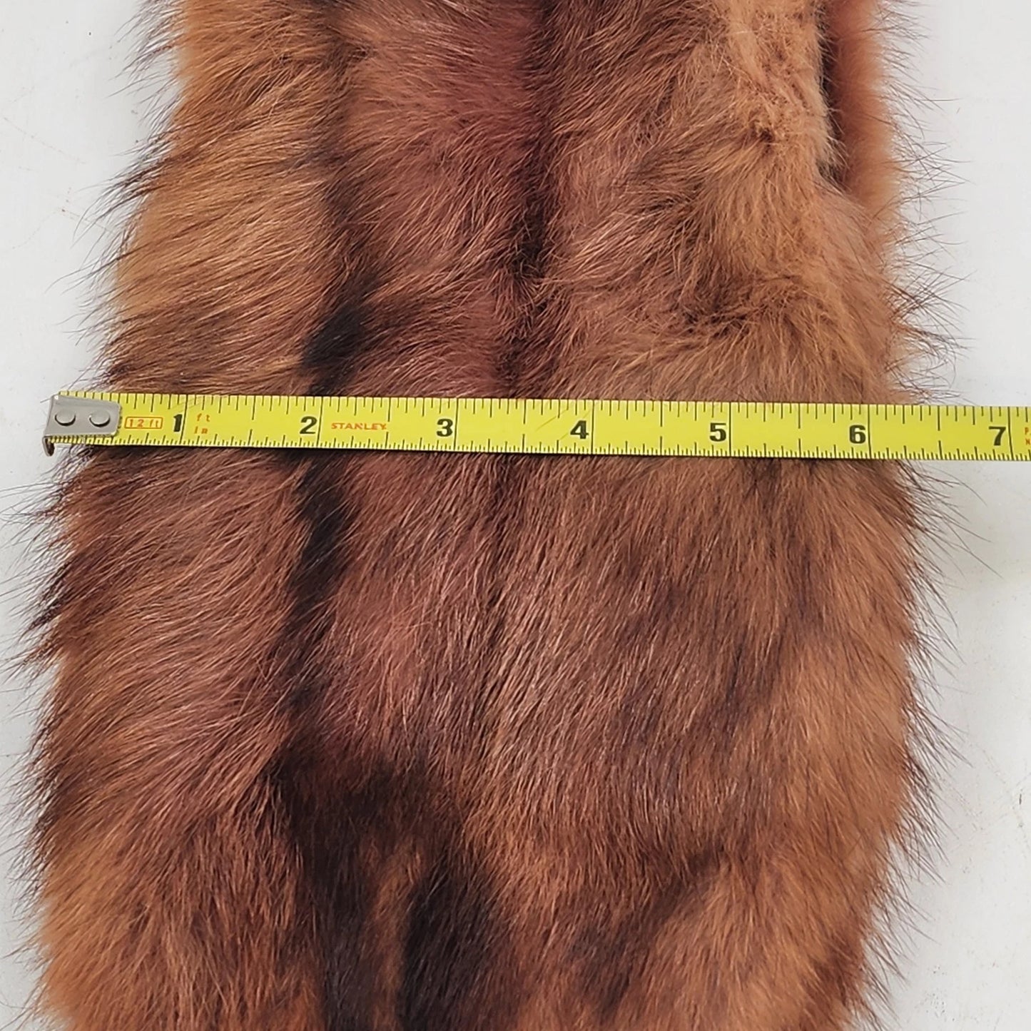 Medium Brown Mink Fur Pointed Collar for Coats Dresses Sweaters or Projects 36"
