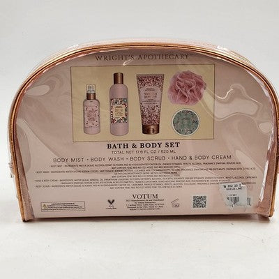 Vanilla Jasmine Spa Bath Set by Wright’s Apothecary For Women 6 Piece Gift Set