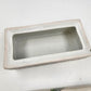 Embossed Ceramic Jewelry Box Macau Hand Painted Pink Blue Floral Design 8"x4"x4"