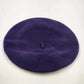Parkhurst Women's Blue Violet Wool Beret Hat Classic French Style Winter Cap