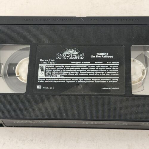 Alvin and the Chipmunks Working on the Railroad VHS 1994 Family Fun