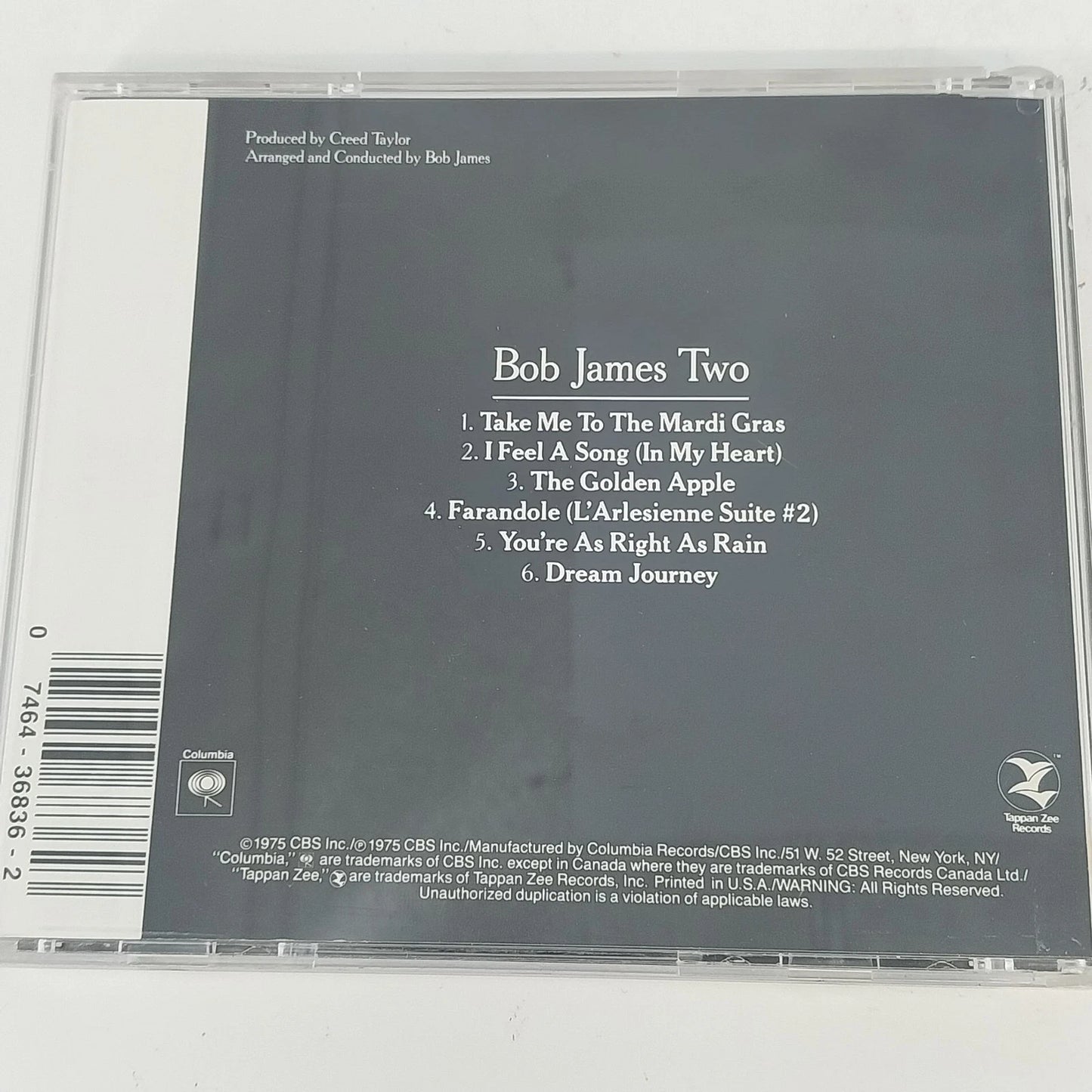 Bob James Two CD 1975 Jazz Fusion Digitally Mastered Tappan Zee Patti Austin USA