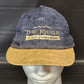 The Ridge At Castle Pines North Golf Cap Low Profile Leather Strapback Blue Hat