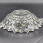 Fostoria American Clear Serving Bowl 8.75" w 2 Handles Cubist Design Glass Vtg