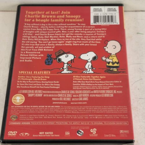 Snoopy's Reunion a Peanuts by Schulz 1991 Remastered Deluxe Edition DVD Sealed