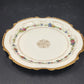 LRL Limoges Plate Art Nouveau w Multicolor Floral Motif & Gold Tone Edges France