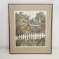 Elaine Wallace Castle House Framed Print Pastoral 27.5" Artist Proof Signed