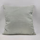 Decorative Down Throw Pillow 20"x20" Blues Embroidered Floral Leaf Cotton Canvas