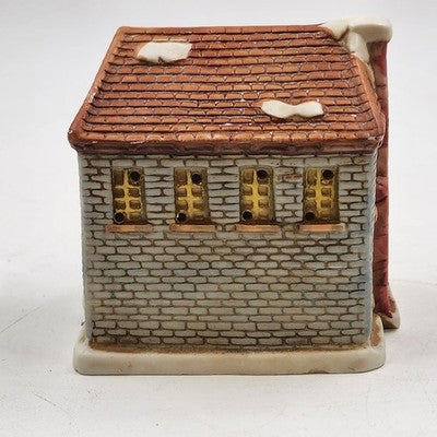 Scrooge & Marley Christmas Village Porcelain House Illuminable 1991 Victorian