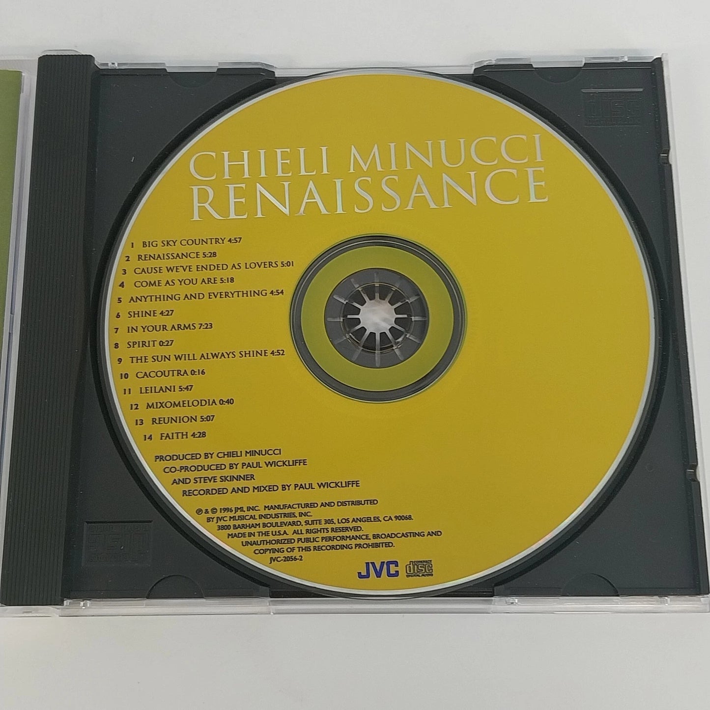 Chieli Minucci Renaissance CD 1996 Smooth Contemporary Jazz Instrumental JVC