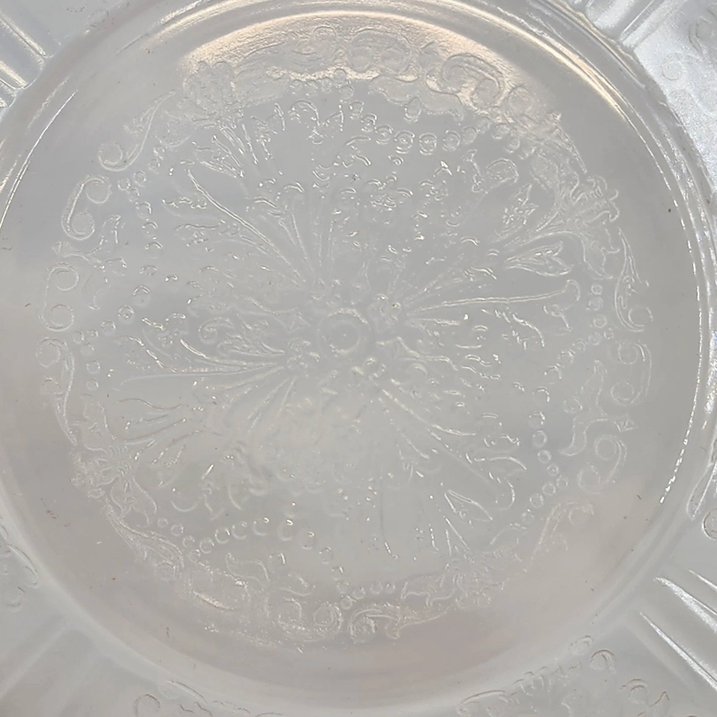 Vintage American Sweetheart Pink Depression Glass Bread Plates Set