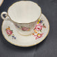 Royal Grafton Fine Bone China Rose Floral w Gold Edge Tea Cup Saucer Salad Plate