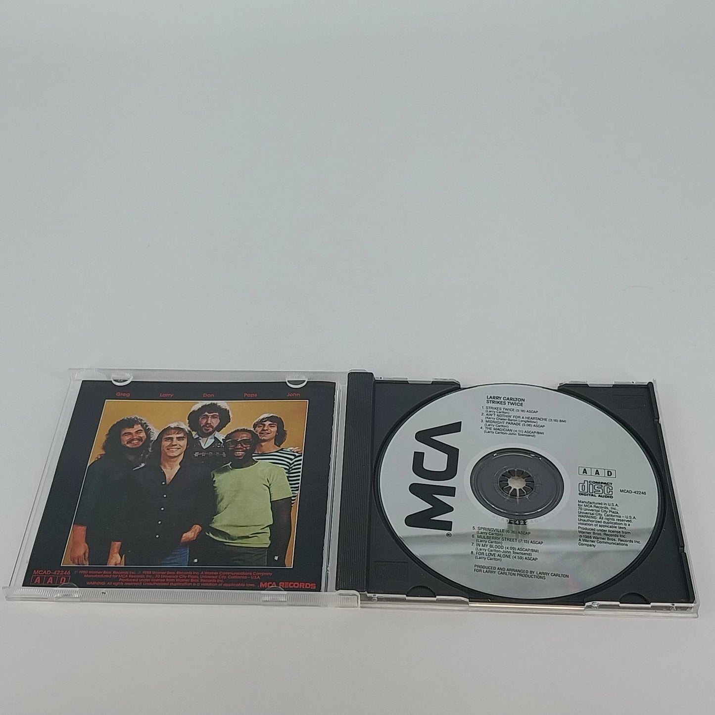 Larry Carlton Strikes Twice CD Jazz Fusion Instrumental MCA Vintage 1988