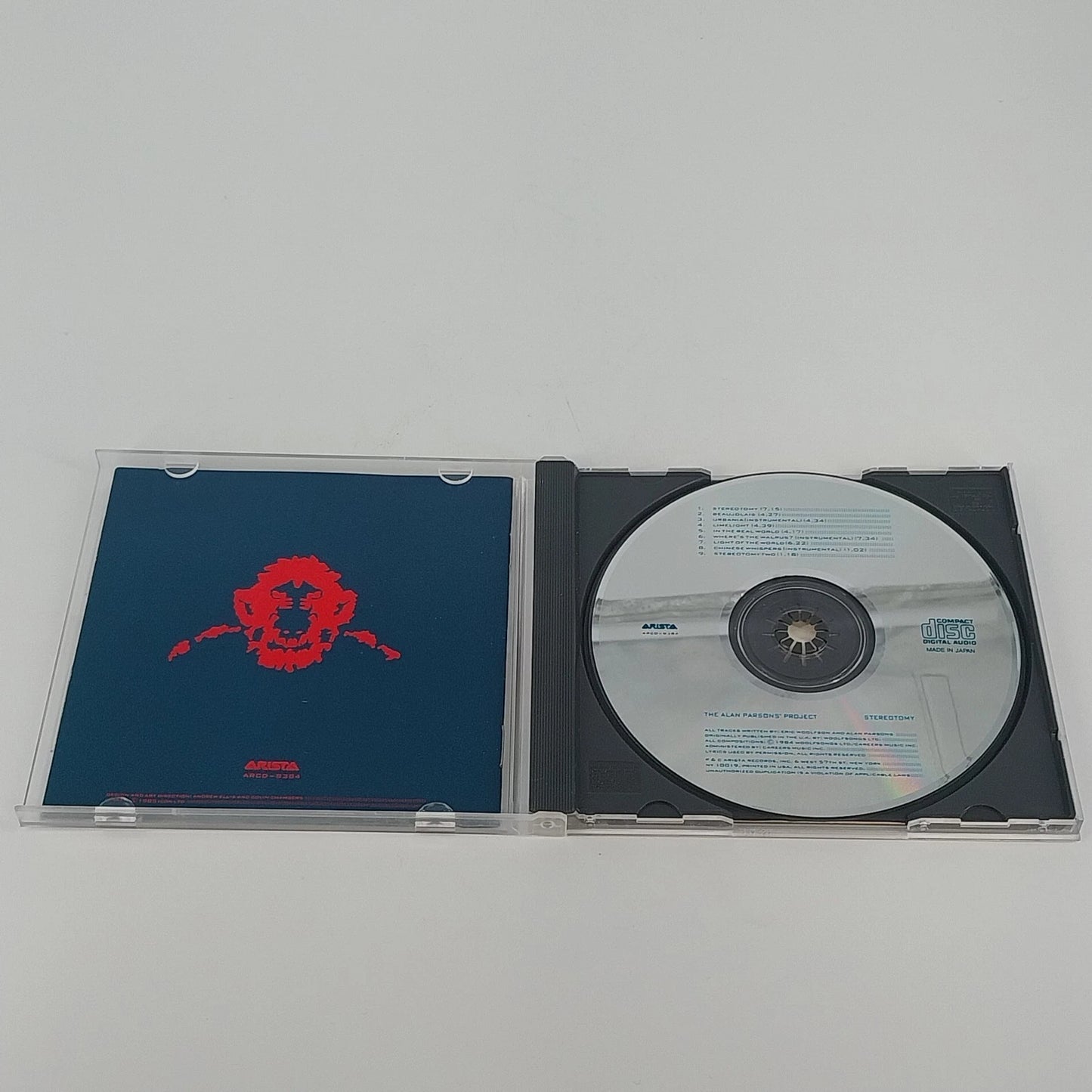 The Alan Parsons Project Stereotomy CD Arista Progressive Rock 1985 (1984) Album
