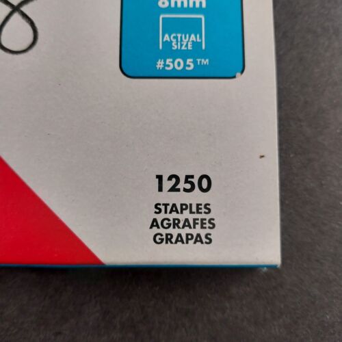 504 Arrow Fastener T50 Stainless Steel Staples 5/16 8 mm 1,250 Pack Universal