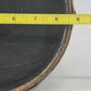 Hammered Brass Over Wood Cylinder Container Medieval Design 8.5"d x 10.25"h