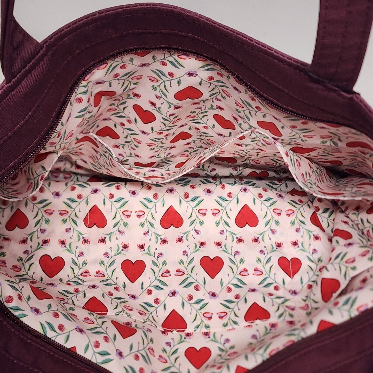 Vera Tote by Vera Bradley Imperial Hearts Red NWT 15"L x 5½"W x 14"H MSRP $140