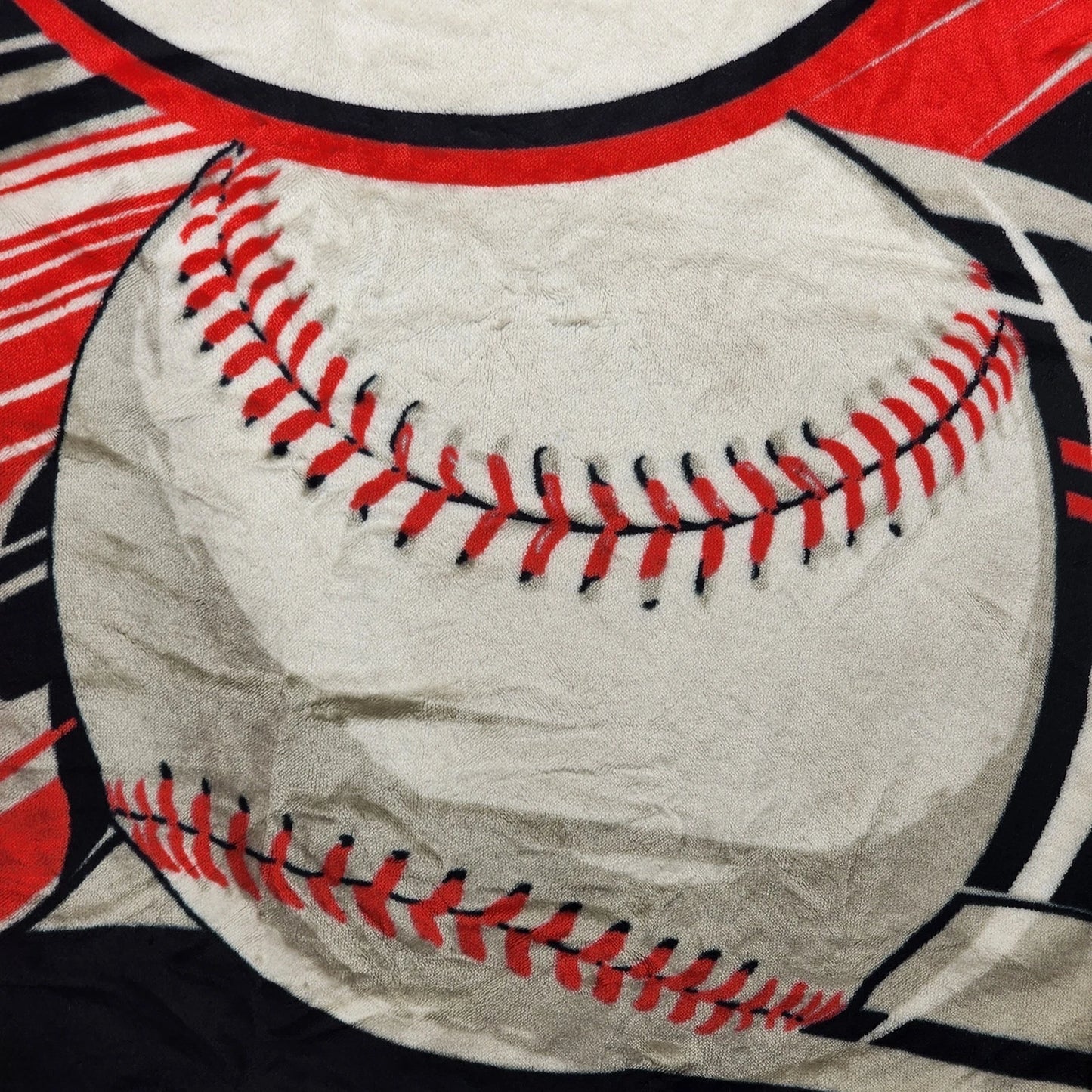 Cincinnati Reds MLB Throw Blanket 51"x59" Red Black Big Red Baseball Sport Decor
