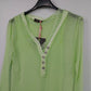 LOLA Italia Green Mesh Dress Sheer Top Womens Boho Outfit Set