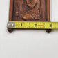 2 Wall Art Plaques Garden of Gethsemane & A Girl in Prayer 3D Resin 5.5" Barwood