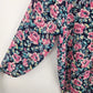 LC Lauren Conrad Floral Chiffon Blouse Large V Neck