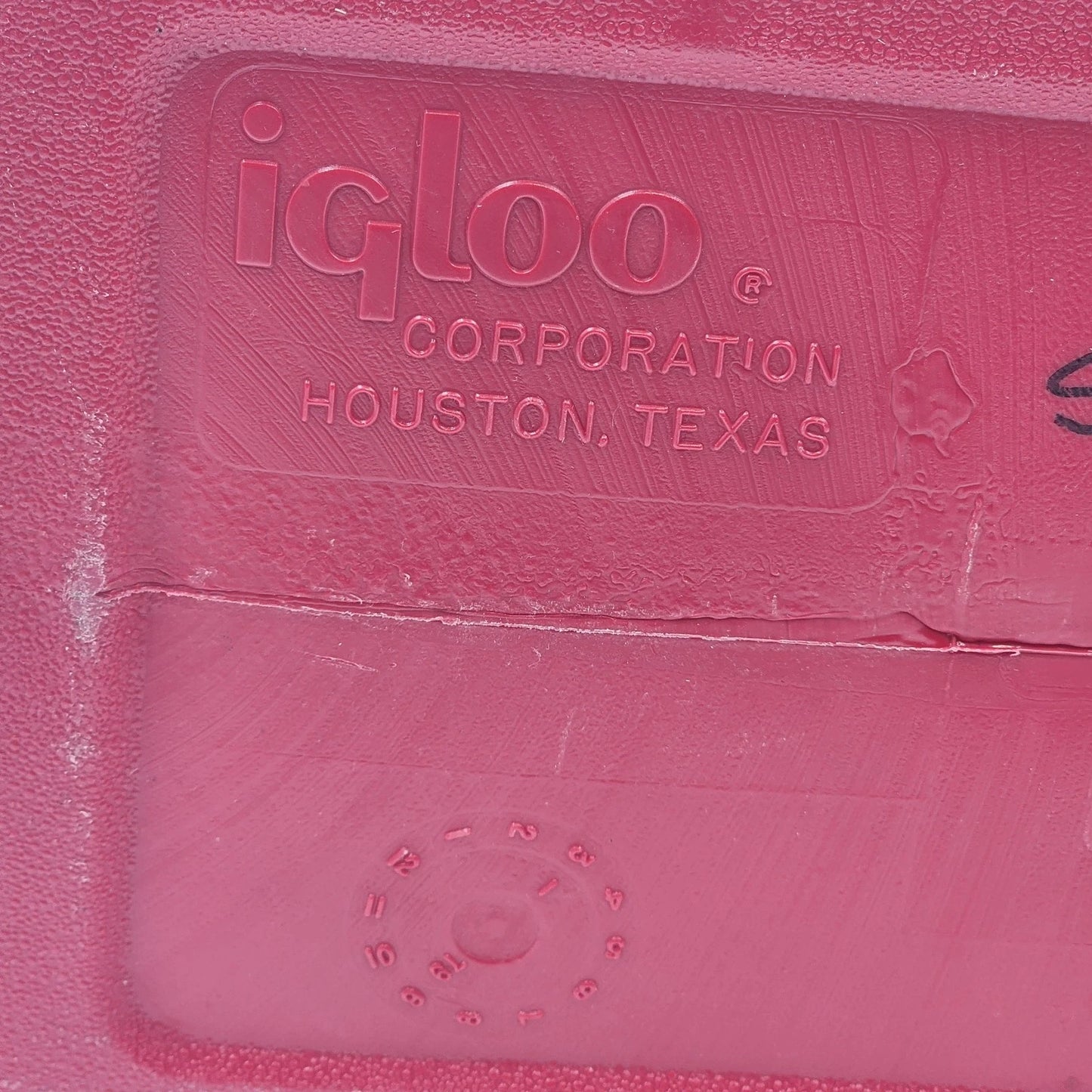 Vintage Igloo Playmate Cooler Red White Ice Chest 1979 Retro Picnic