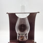 Metal Kerosene Oil Lamp Hand Painted Grapes Mauve Reflector Vintage 10.5" Vtg