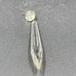 2 Icicle Spear Crystal Faceted Glass Prisms 3.4" w Octagon Accent Wire Connector