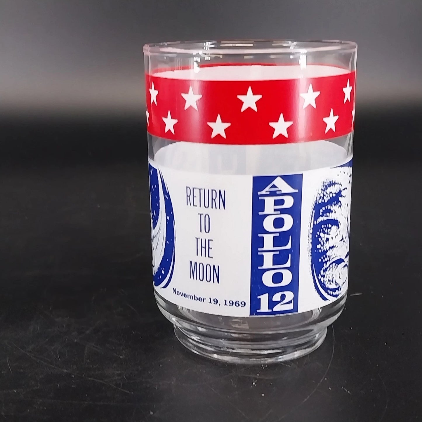 Libbey Apollo 11 12 13 Moon Landing Glasses 11 oz Set 3 NASA Space Vintage