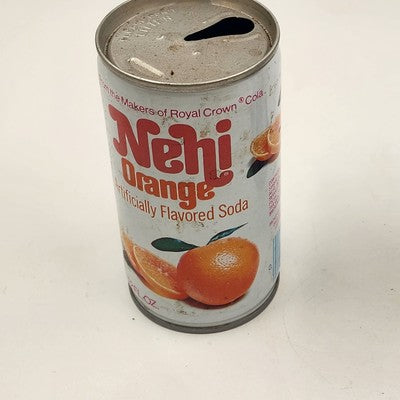 Set of 2 Empty Pull Tab Cans Nehi Grape and Orange Flavored Soda 12 oz Vintage