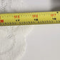 Off White Leaf Botanical Lace Valance 58" Scalloped Edge Rod Pocket Curtain