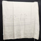 Off-White Tablecloth with Cutwork Drawn Thread Ribbon & Line Design 58" x 78"