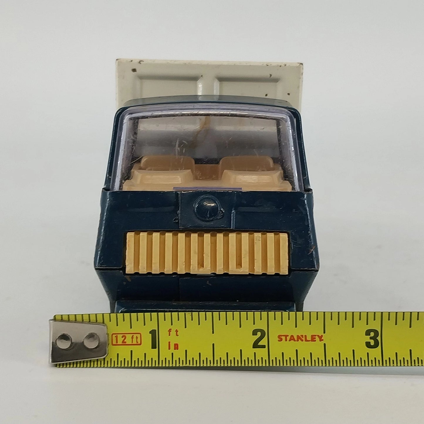 Tonka Mini Blue White Garbage Sanitation Truck Diecast Pressed Steel Vtg USA