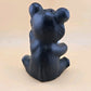 Bear Trash Can Salt Pepper Shakers Plastic Stopper Japan Chalk Ware Ceramic 4.5"